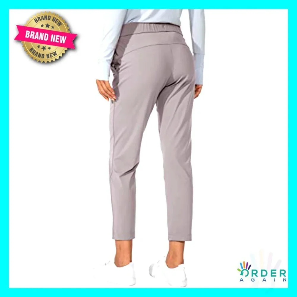 Stretch Ankle Sweatpants Deep Pockets Lounge Athletic Golf Travel Work